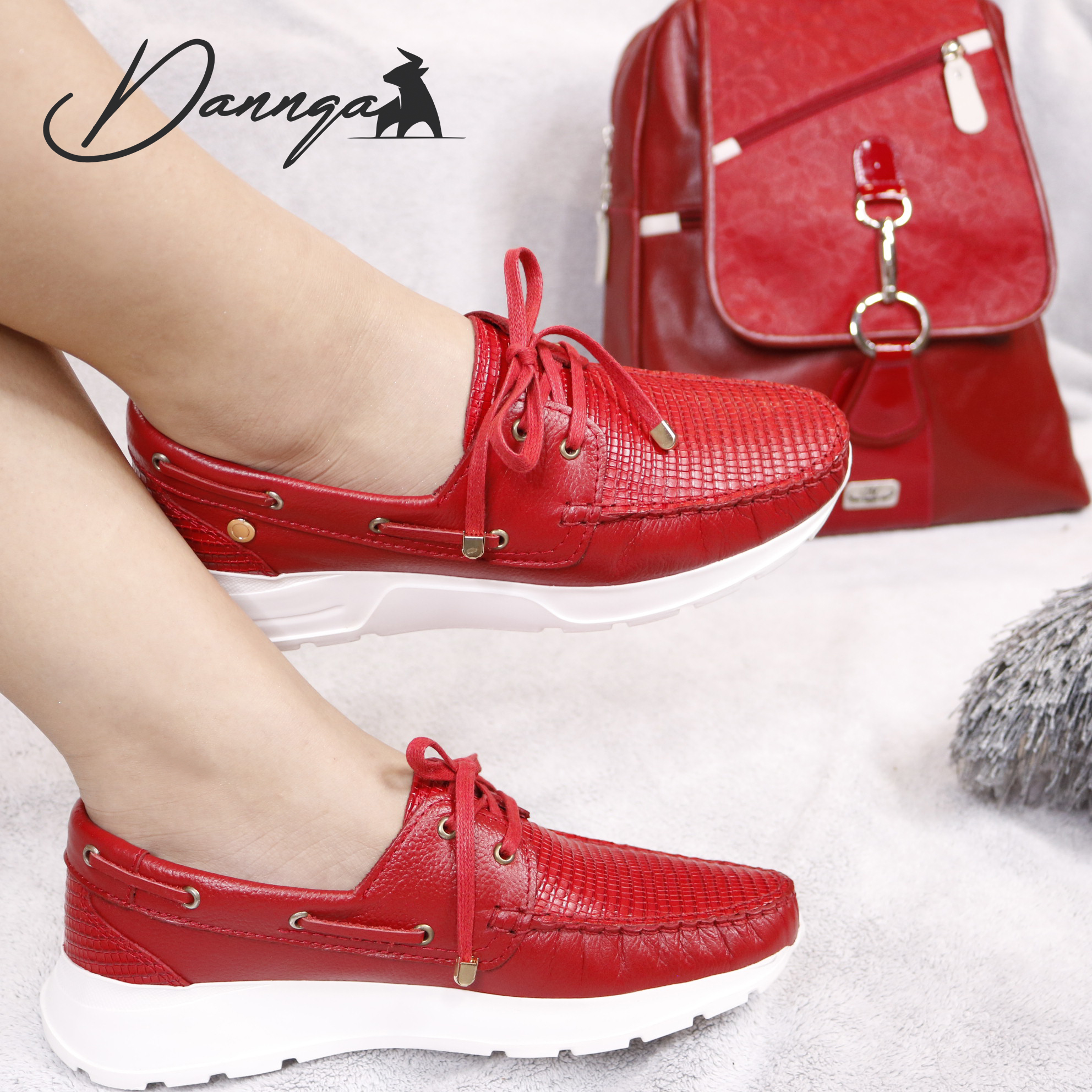 Mocasines Rojos Sperry 